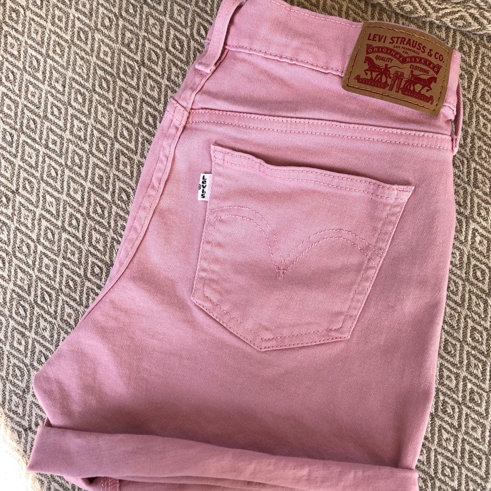 Levi’s Pink denim shorts